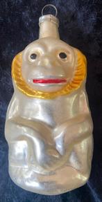 Antiek oud glazen kerstversiering bal ornament figuur aap, Diversen, Kerst, Ophalen of Verzenden, Zo goed als nieuw