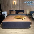 Magnitude Quadra Boxspring - 180x210cm, Huis en Inrichting, Slaapkamer | Bedden, Ophalen, Blauw, Modern Strak, 210 cm