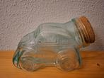 Volkswagen Kever glazen snoeppot koekjespot kurk, uit Italië, Antiek en Kunst, Antiek | Glas en Kristal, Ophalen