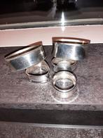 Oude verzilverde servetringen Keltum, Antiek en Kunst, Ophalen of Verzenden