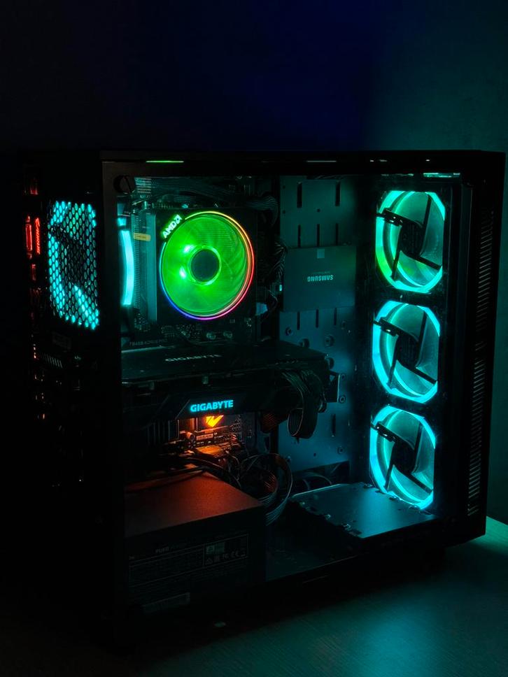 Game PC RGB (specificaties in beschrijving), Computers en Software, Desktop Pc's, Zo goed als nieuw, 3 tot 4 Ghz, SSD, Gaming