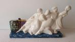 zeldzame art deco craquele figuur boottrekkers vrouwen, Verzenden