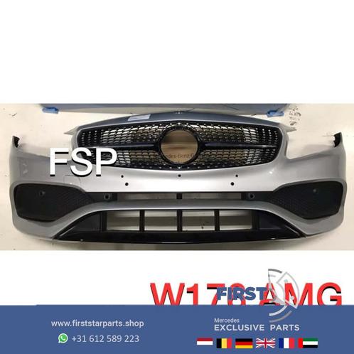 W176 Facelift AMG Bumper 2013-2019 zilver grijs Mercedes Voo, Auto-onderdelen, Carrosserie en Plaatwerk, Bumper, Mercedes-Benz