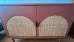 Terracotta buffetkast met gevlochten rotan deuren – Maison, Huis en Inrichting, Kasten | Dressoirs, Ophalen, Zo goed als nieuw