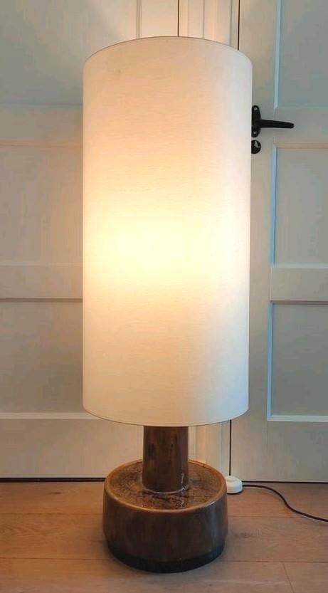 Grote keramieken vloerlamp Dijkstra lamp vintage vloerlamp, Huis en Inrichting, Lampen | Vloerlampen, Gebruikt, Ophalen