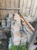 Gratis Tuintegels/stenen tuin/border stenen, Ophalen, Gebruikt, 10 m² of meer, Beton