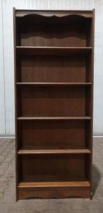 Vintage boekenkast hout fineer 185 cm, Ophalen, Met plank(en), Gebruikt, Landelijk, klassiek