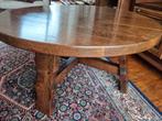 Robuuste donker eiken houten salontafel, Antiek en Kunst, Antiek | Meubels | Tafels, Ophalen of Verzenden