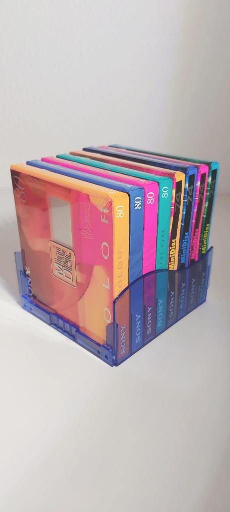 NEW > 8x minidisc Inclusief MD-Rek, Audio, Tv en Foto, Ophalen, Minidisc-recorder