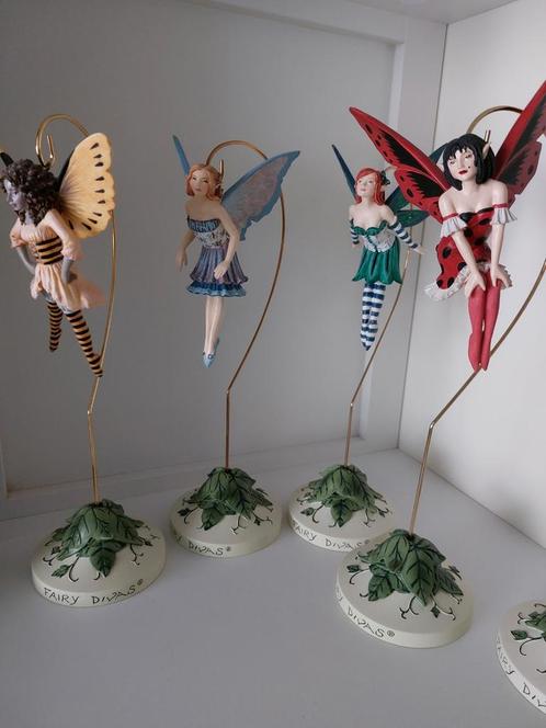 4x Amy Brown Fairy Diva elfje - Insect Friends, Verzamelen, Beelden en Beeldjes, Zo goed als nieuw, Fantasy, Ophalen of Verzenden