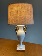 Vintage Hollywood Regency lamp goud zwanen motief design, Overige materialen, Vintage midcentury 70s seventies Hollywood Regency design