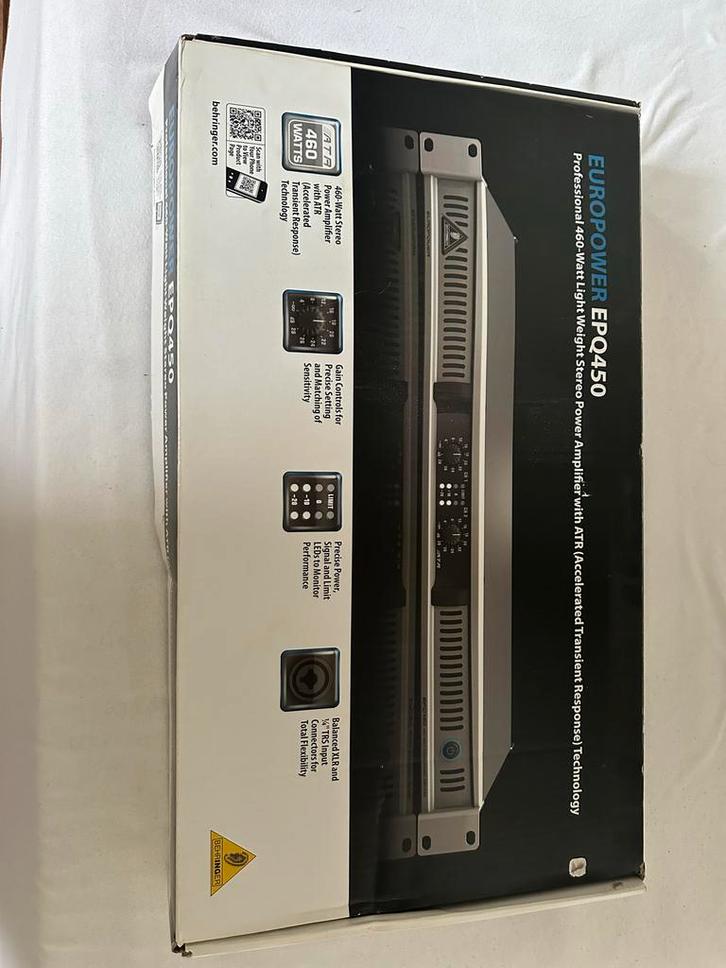 Behringer Europower EPQ450 Eindversterker, Computers en Software, Netwerk switches, Nieuw, Ophalen of Verzenden