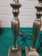 lampenvoeten zilverkkleurig 2 stuks, Huis en Inrichting, Lampen | Tafellampen, Ophalen of Verzenden, 'T Olde Gre-j, Info@toldegrej.nl