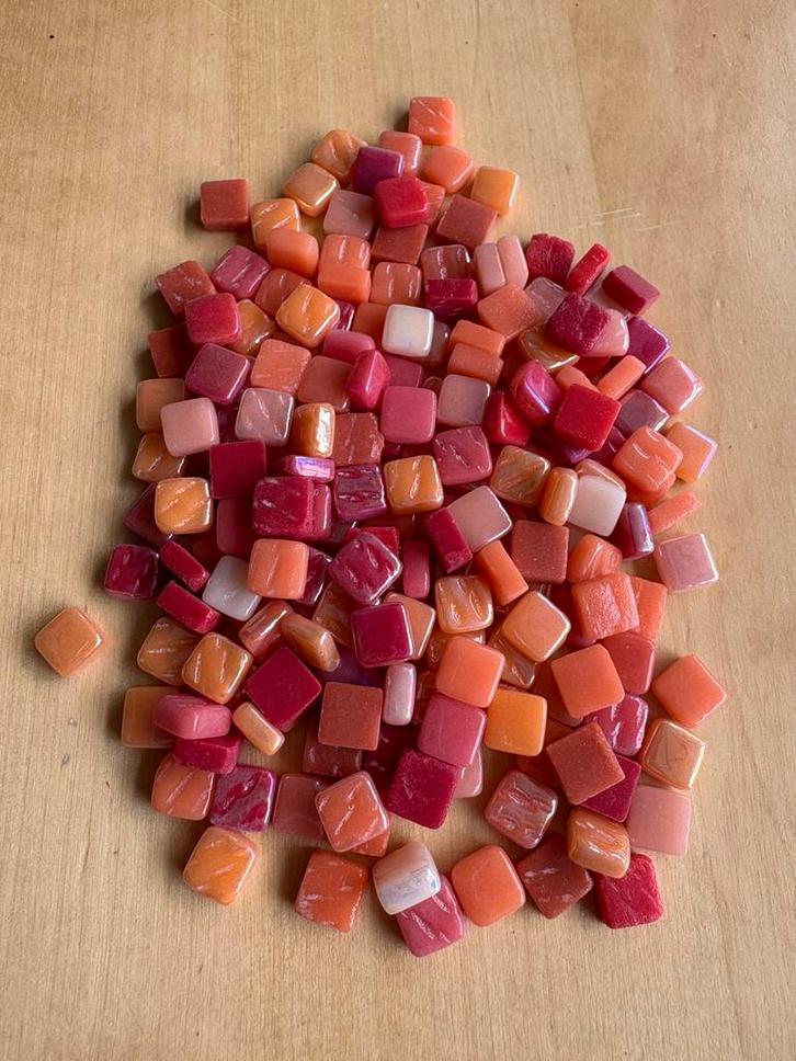 Mozaïek ottoman rood/oranje, Hobby en Vrije tijd, Knutselen, Nieuw, Materiaal, Ophalen of Verzenden