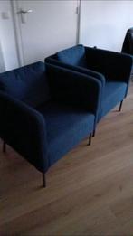 2 Blauwe IKEA Fauteuils - Zo Goed Als Nieuw!, Huis en Inrichting, Fauteuils, Ophalen, Zo goed als nieuw, Stof, 75 tot 100 cm