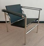 Le Corbusier Lc1 zwart design stoel chroom repro fauteuil, Ophalen, Zo goed als nieuw, Kunststof