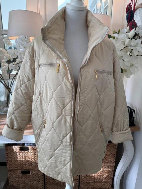 GOLD-Beige, quilted, warme jas Airfield, 40, ZGAN., Kleding | Dames, Jassen | Winter, Zo goed als nieuw, Maat 38/40 (M), Beige
