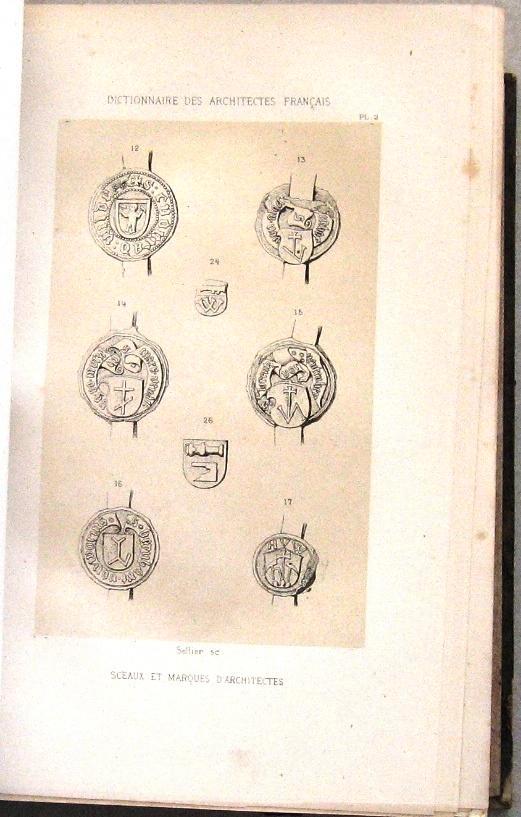 Dictionnaire des Architectes Français 1872 Architectuur, Antiek en Kunst, Antiek | Boeken en Bijbels, Ophalen of Verzenden