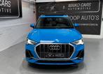 Audi Q3 45 TFSI e 3X S-Line edition 360 CAMERA PANO Keyless, Auto's, Audi, Gebruikt, Blauw, Grijs, Hybride Elektrisch/Benzine