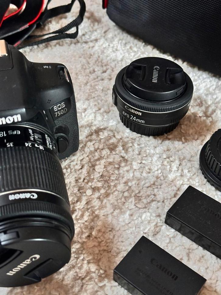 Canon EOS 750D, Audio, Tv en Foto, Fotocamera's Digitaal, Gebruikt, Spiegelreflex, Canon, Geen optische zoom, Ophalen of Verzenden