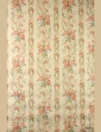 4723 Romantisch bloemenbehang vintage streep zacht 80s swiet, Huis en Inrichting, Stoffering | Behang, Verzenden, Minder dan 10 m²