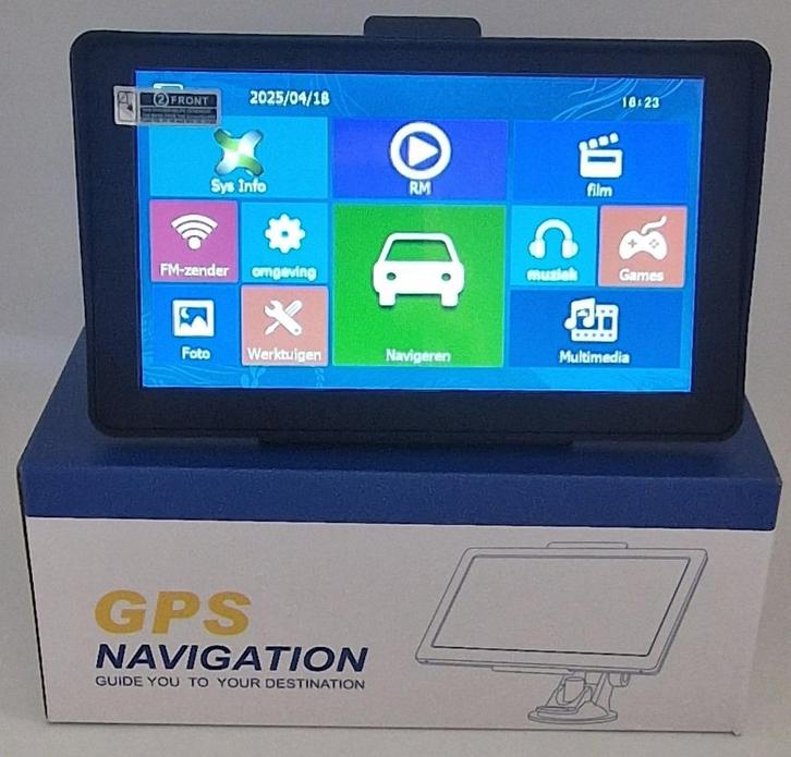7" inch GPS Navigatiesysteem met Vast Zonnescherm DRK-700C, Caravans en Kamperen, Camper-accessoires, Nieuw, Ophalen of Verzenden