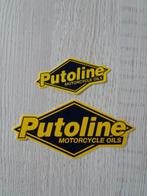 2 stickers PUTOLINE motorcycle oils, Verzamelen, Ophalen of Verzenden, Zo goed als nieuw, Auto of Motor