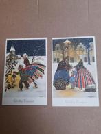 2 oude Nieuwjaarskaarten jaren 50 Henny Oswald, Verzamelen, Ansichtkaarten | Themakaarten, Ophalen of Verzenden, 1940 tot 1960