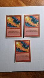 MTG 4th Edition Red Elemental Blast - Set van 3, Ophalen of Verzenden, Zo goed als nieuw, Meerdere kaarten