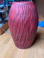 Rode aardewerk vaas, Minder dan 50 cm, Ophalen of Verzenden, Zo goed als nieuw, Rood