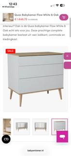 Quax Flow Commode - Wit & Eiken, Ophalen, 50 tot 70 cm, Zo goed als nieuw, 75 tot 100 cm