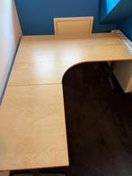 Groot Ikea Galant hoek bureau, Huis en Inrichting, Bureaus, Ophalen, Zo goed als nieuw, Bureau