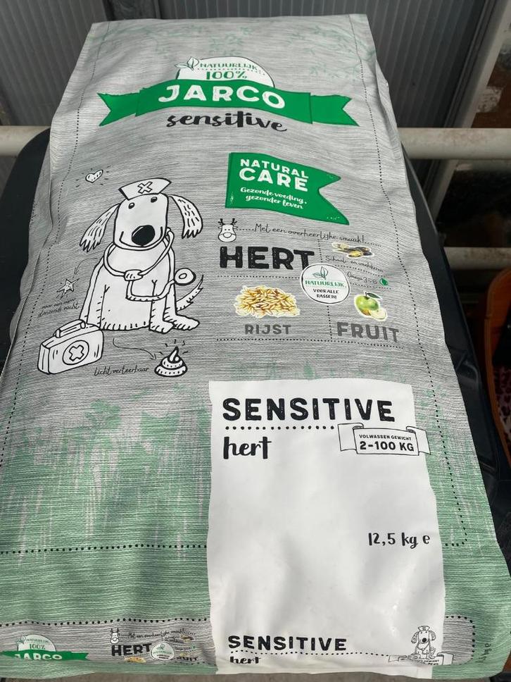 Jarco Dog Sensitive - Hondenvoer - Hert - 12,5 kg nieuwe zak, Dieren en Toebehoren, Dierenvoeding, Hond, Ophalen