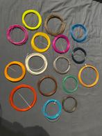 16 verschilende kleuren 3D pen vulling+3D pen knuttselplaatj, Ophalen of Verzenden, Gebruikt, Materiaal