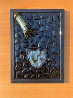 Luxe Epoxy Kunstwerk met Dom Pérignon Vintage 2010 Fles, Ophalen of Verzenden