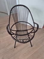 Rotan stoel - bruin, Huis en Inrichting, Stoelen, Ophalen, Gebruikt, Bruin, Vintage