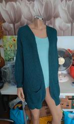 Leuk groen gebreid  vest Made in Italy maat 42 44, Made in Italy, Maat 42/44 (L), Ophalen of Verzenden, Gedragen