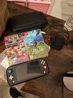 Nintendo switch lite, Spelcomputers en Games, Spelcomputers | Nintendo Switch Lite, Ophalen, Grijs, Zo goed als nieuw, Met beschermhoes of tas