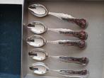 8 Biedermeier theelepeltjes en 2 vorkjes, Antiek en Kunst, Ophalen of Verzenden