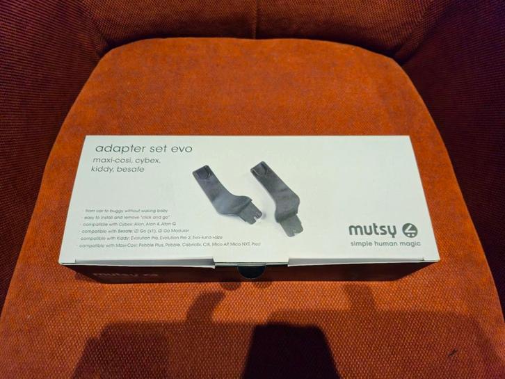 Adapter set Evo maxi-cosi, cybex, kiddy, besafe, Kinderen en Baby's, Kinderwagens en Combinaties, Zo goed als nieuw, Ophalen