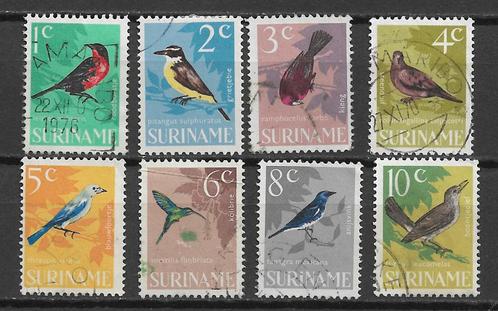 Suriname 1966 Vogel kolibrie roodborstje duif grietjebie, Postzegels en Munten, Postzegels | Suriname, Gestempeld, Verzenden