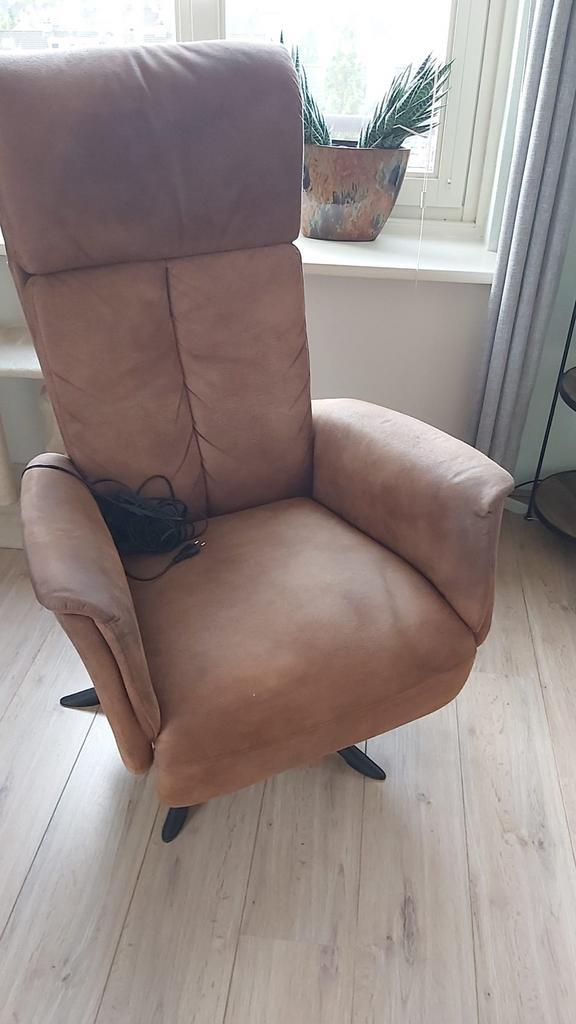 Elektrische Relaxfauteuil Ridderkerk, Huis en Inrichting, Fauteuils, Gebruikt, Stof, 75 tot 100 cm, Ophalen