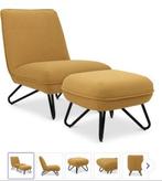 Design relax Fauteuil + hocker - merk Lanterfant new+ demo, Ophalen, Nieuw, 75 tot 100 cm, 50 tot 75 cm