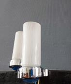 2 wandlampen glas met chroom vintage, Huis en Inrichting, Lampen | Wandlampen, Ophalen of Verzenden, Gebruikt, Glas