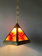 gebrandschilderde hanglampen  Prijs= per stuk, Ophalen of Verzenden