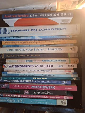 Teken/schilder/hobby en dierenboeken - tegen staffelprijs beschikbaar voor biedingen