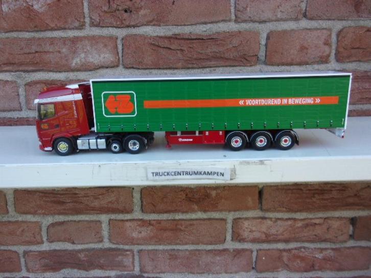 Tekno  Daf  XG  met  Schuifzeilen  oplegger  van  Zijderlaan, Hobby en Vrije tijd, Modelauto's | 1:50, Nieuw, Bus of Vrachtwagen