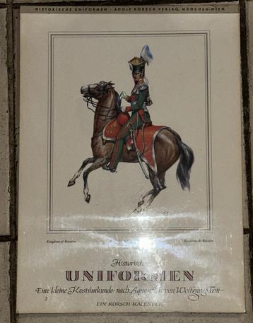 2 st kalenders Historische Uniformen van Huzaren 1971 + 1974 beschikbaar voor biedingen