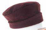 vintage Warme flexibele dameshoed MABP aubergine bruin 58-59, Ophalen of Verzenden, Zo goed als nieuw, 58 cm (L, 7¼ inch) of meer