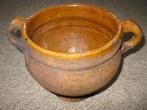 Antieke kruik, bruin, gelijmd, Antiek en Kunst, Antiek | Keramiek en Aardewerk, Ophalen of Verzenden